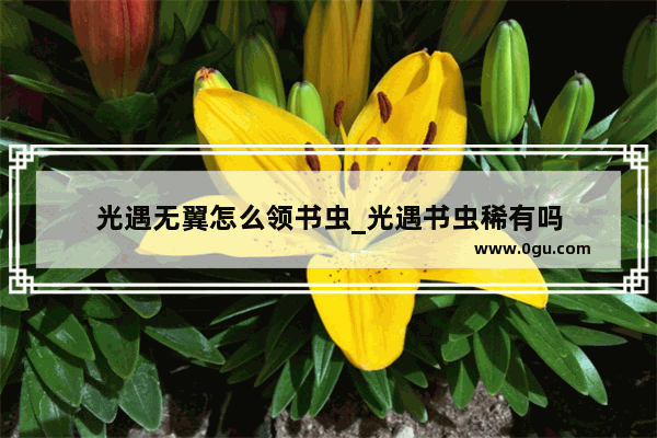 光遇无翼怎么领书虫_光遇书虫稀有吗