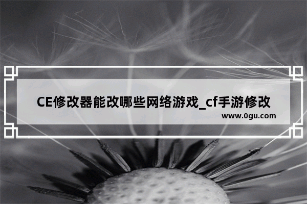 CE修改器能改哪些网络游戏_cf手游修改器如何过搜索检测