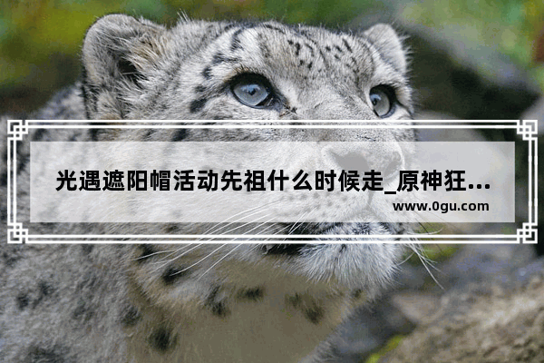 光遇遮阳帽活动先祖什么时候走_原神狂欢之椅任务怎么接