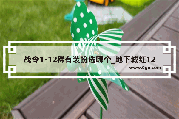 战令1-12稀有装扮选哪个_地下城红12武器和白13的差距