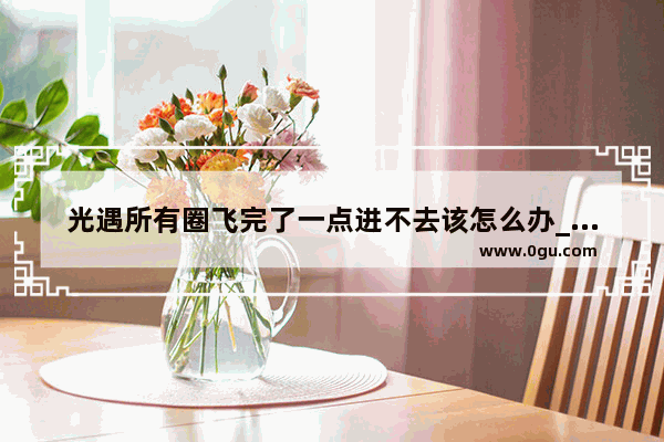 光遇所有圈飞完了一点进不去该怎么办_光遇有些地方为什么飞不过去