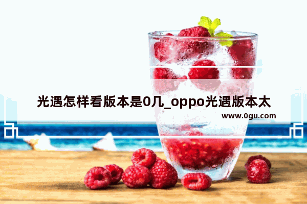 光遇怎样看版本是0几_oppo光遇版本太低玩不了怎么解决