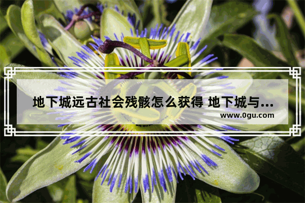 地下城远古社会残骸怎么获得 地下城与勇士地远古地下城