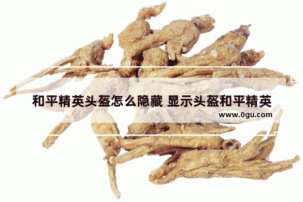 和平精英头盔怎么隐藏 显示头盔和平精英