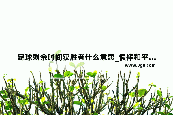 足球剩余时间获胜者什么意思_假摔和平精英游戏