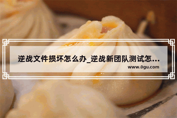 逆战文件损坏怎么办_逆战新团队测试怎么玩不了