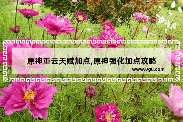原神重云天赋加点,原神强化加点攻略