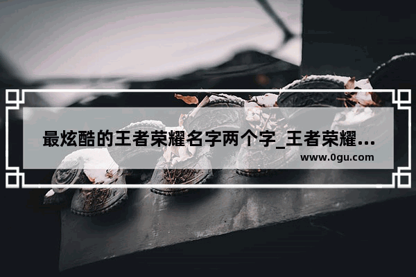 最炫酷的王者荣耀名字两个字_王者荣耀兄弟名字2人霸气两个字