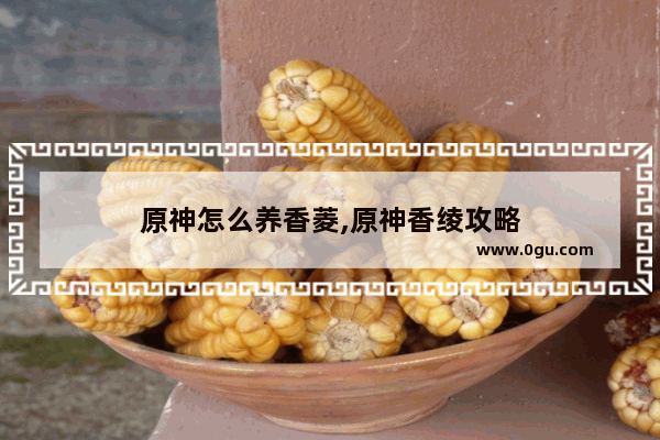 原神怎么养香菱,原神香绫攻略