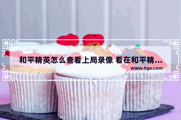 和平精英怎么查看上局录像 看在和平精英哪里
