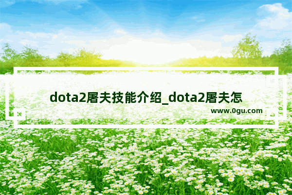dota2屠夫技能介绍_dota2屠夫怎么玩DOTA2屠夫玩法与出装推荐