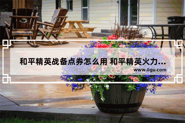 和平精英战备点券怎么用 和平精英火力军需