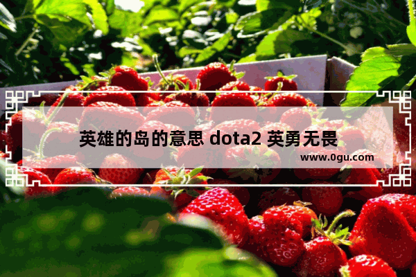 英雄的岛的意思 dota2 英勇无畏