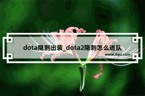 dota隐刺出装_dota2隐刺怎么进队友体内