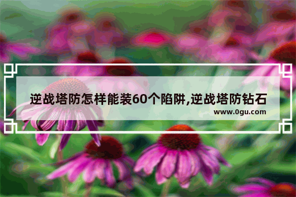 逆战塔防怎样能装60个陷阱,逆战塔防钻石箱