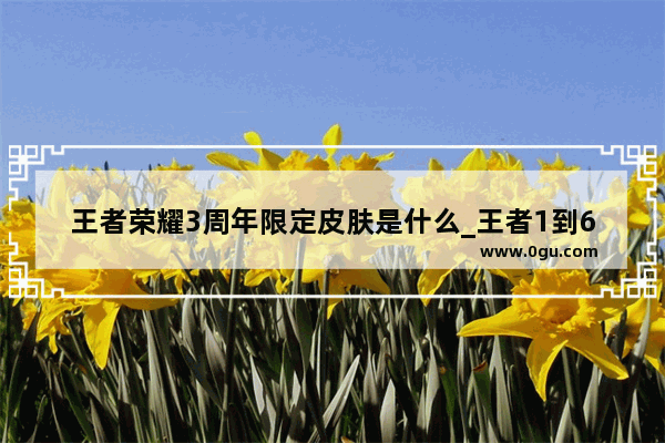 王者荣耀3周年限定皮肤是什么_王者1到6周年庆都是哪几个