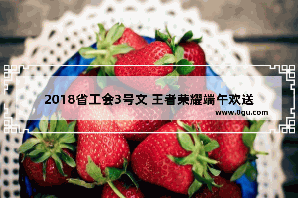 2018省工会3号文 王者荣耀端午欢送