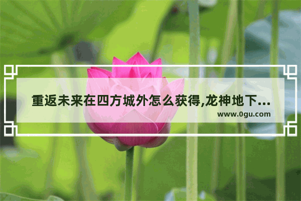 重返未来在四方城外怎么获得,龙神地下城与勇士