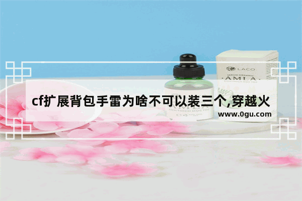 cf扩展背包手雷为啥不可以装三个,穿越火线手雷设计