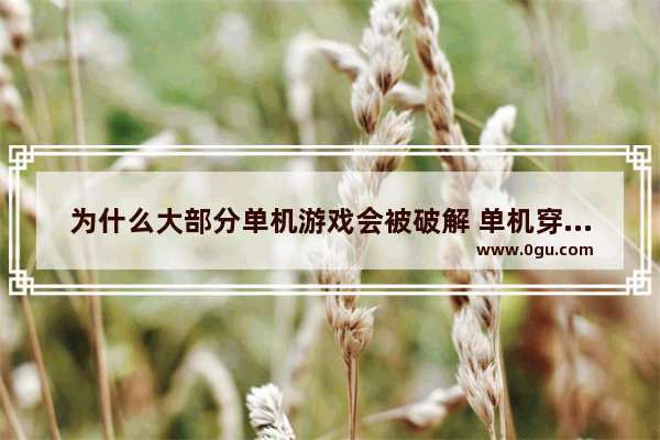 为什么大部分单机游戏会被破解 单机穿越火线破解