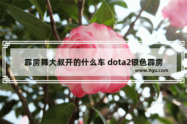 霹雳舞大叔开的什么车 dota2银色霹雳