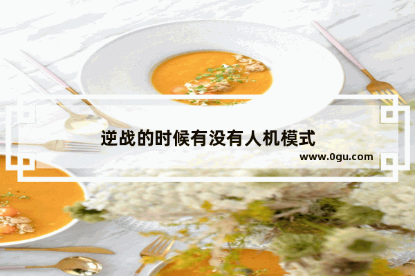 逆战的时候有没有人机模式