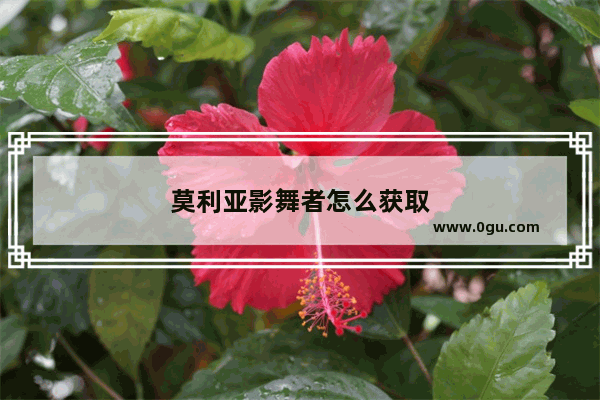 莫利亚影舞者怎么获取