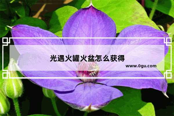 光遇火罐火盆怎么获得