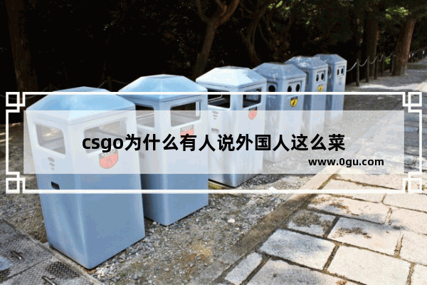 csgo为什么有人说外国人这么菜