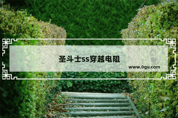 圣斗士ss穿越电阻