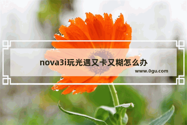 nova3i玩光遇又卡又糊怎么办