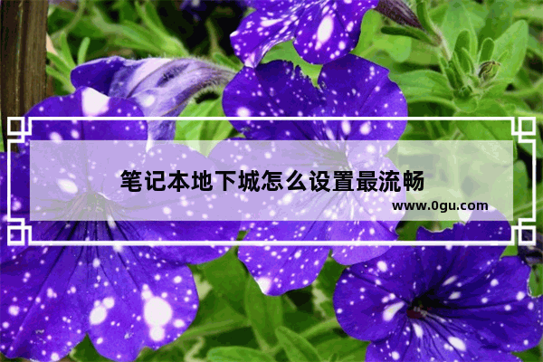 笔记本地下城怎么设置最流畅