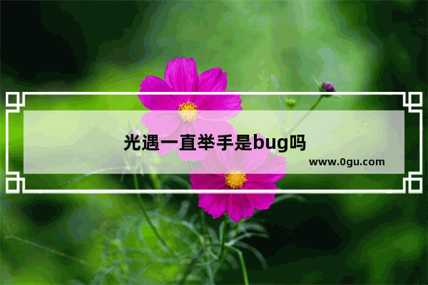 光遇一直举手是bug吗
