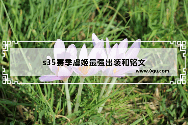 s35赛季虞姬最强出装和铭文