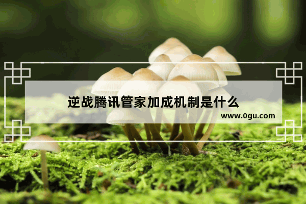 逆战腾讯管家加成机制是什么