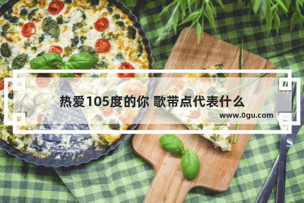 热爱105度的你 歌带点代表什么