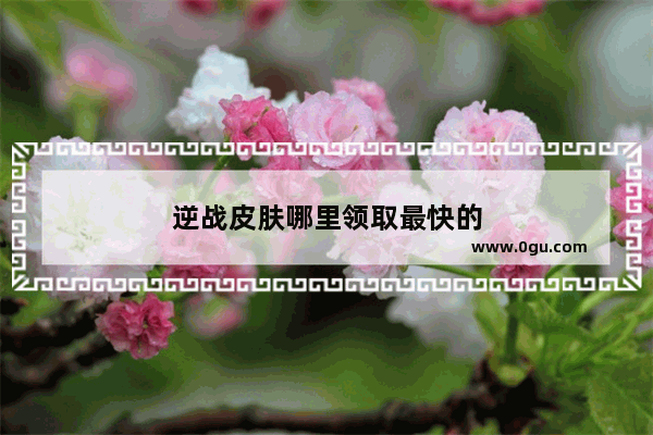 逆战皮肤哪里领取最快的