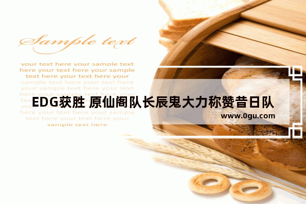 EDG获胜 原仙阁队长辰鬼大力称赞昔日队友无痕 你觉得无痕对得起“痕神”这个称号吗
