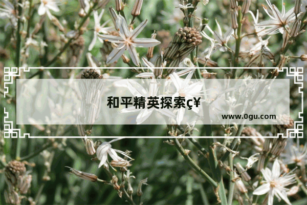 和平精英探索神秘陨石怎么获得