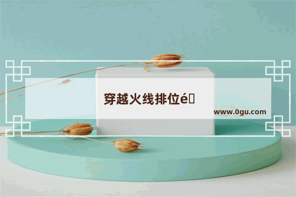 穿越火线排位退多了禁赛怎么查询