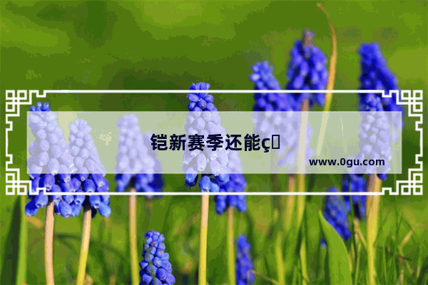 铠新赛季还能玩吗
