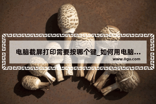 电脑截屏打印需要按哪个键_如何用电脑打印出手写体