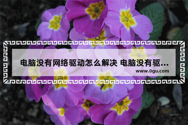 电脑没有网络驱动怎么解决 电脑没有驱动怎么办