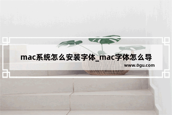 mac系统怎么安装字体_mac字体怎么导入ps