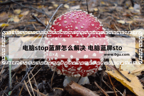 电脑stop蓝屏怎么解决 电脑蓝屏stop