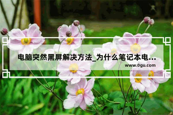 电脑突然黑屏解决方法_为什么笔记本电脑会出现间断黑屏