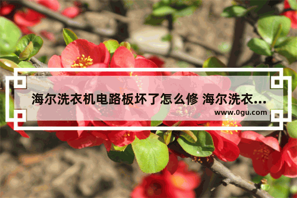 海尔洗衣机电路板坏了怎么修 海尔洗衣机电脑板