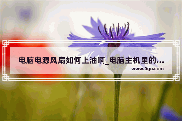 电脑电源风扇如何上油啊_电脑主机里的风扇该用什么样的润滑油