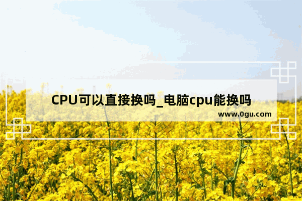 CPU可以直接换吗_电脑cpu能换吗