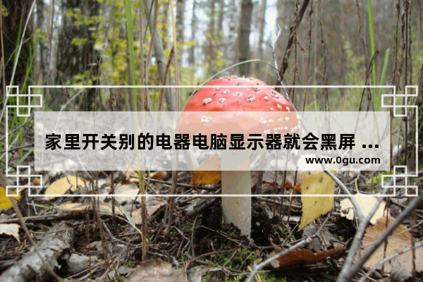 家里开关别的电器电脑显示器就会黑屏 怎么黑别人电脑